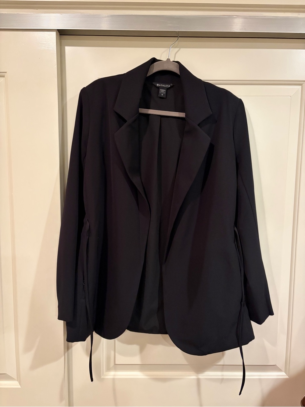 Athleta Black Open-Front Blazer Jacket